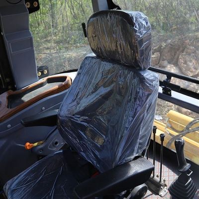 4 Wheel Drive Backhoe Loader Equipped With Hydraulic Breaking Hammer
