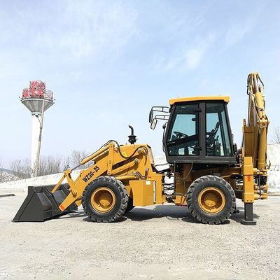 Χρόνος εξοικονόμηση WZ30-25 Backhoe φορτωτής ελκυστήρας υψηλή απόδοση για έργα κατασκευής